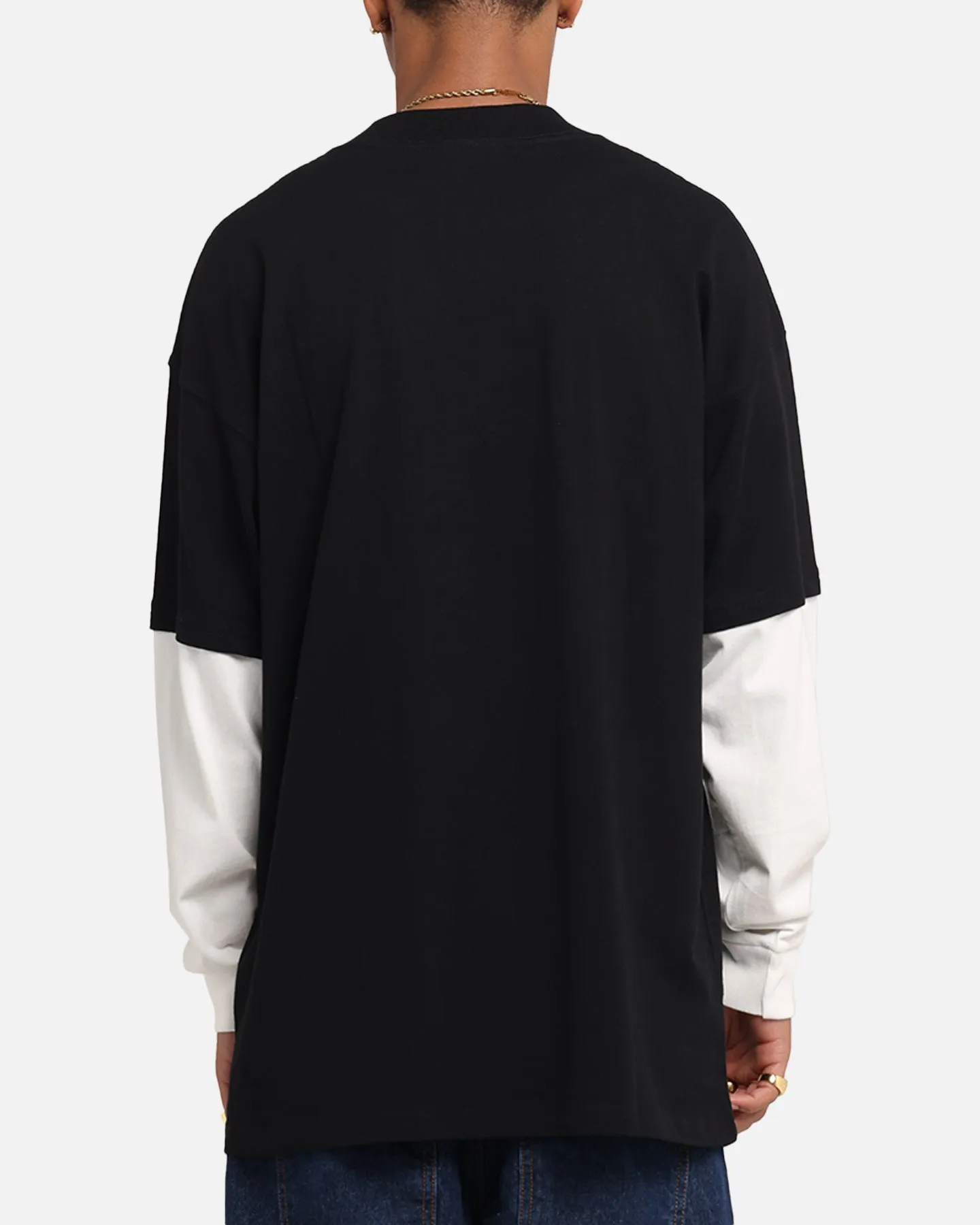 Carre Graffiti Layered Long Sleeve T-Shirt Black/Off White sold by Culture Kings product image thumbnail 3