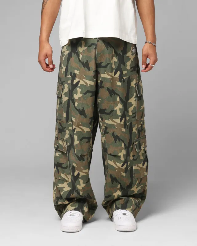 Loiter F-16 Balloon Cargo Pants Woodland Camo sold by Culture Kings