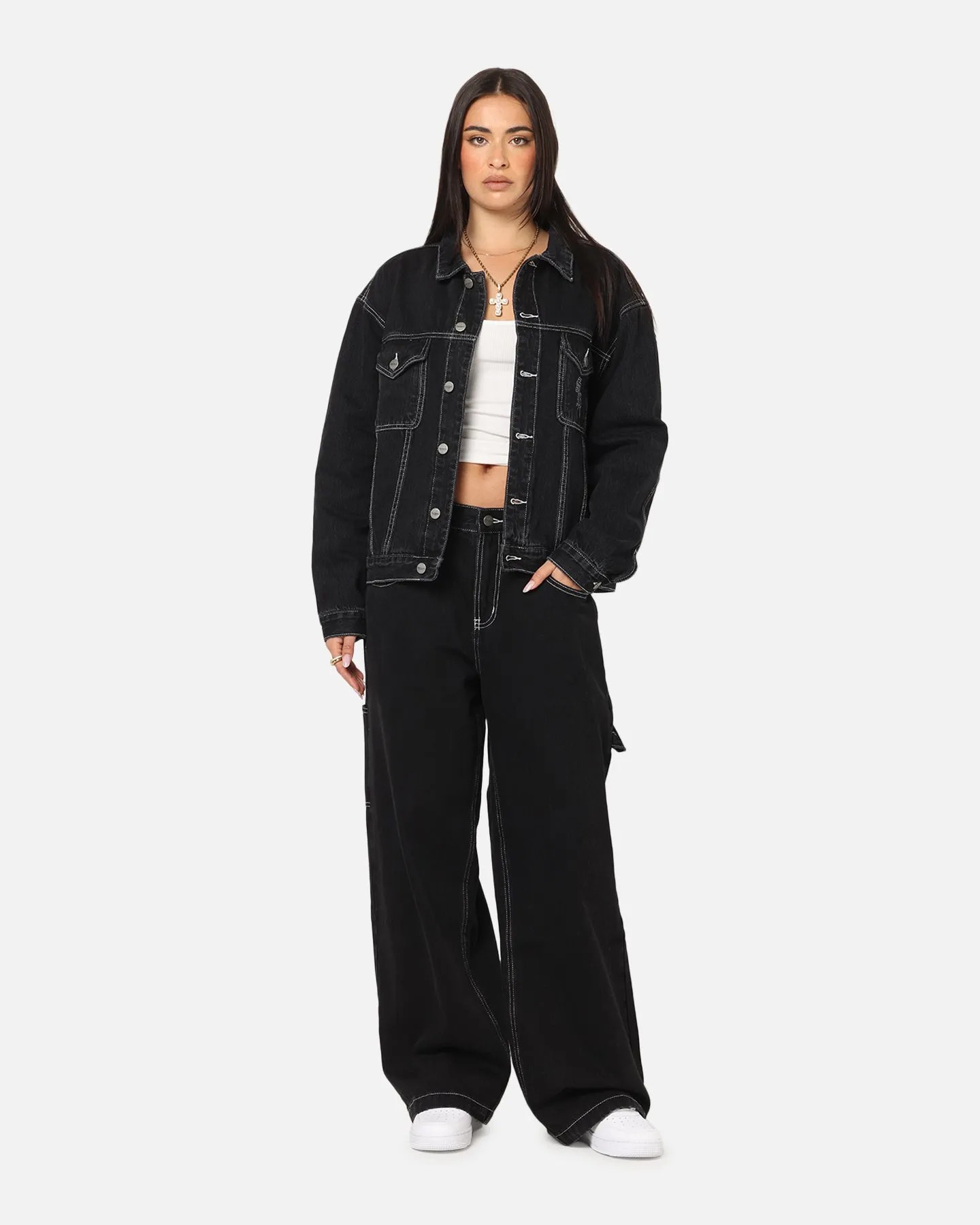 Saint Morta Amplus Fray Carpenter Jeans Contrast Black sold by Culture Kings product image thumbnail 2