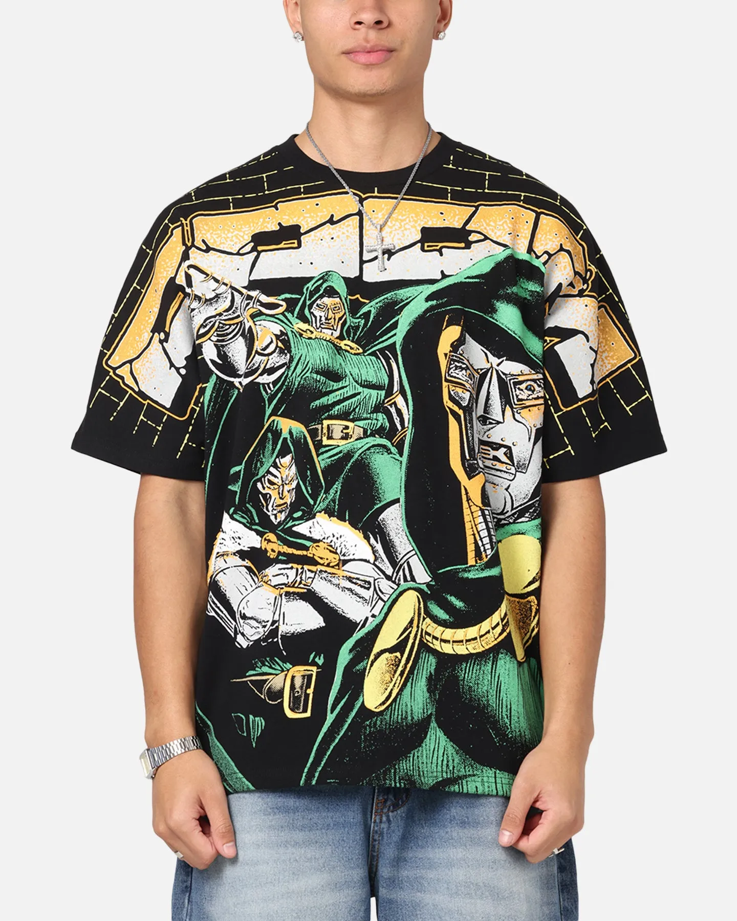 73Studio Marvel Doctor Doom All Over Print T-Shirt Black sold by Culture Kings