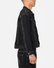 Saint Morta Fray Trucker Denim Jacket Contrast Black sold by Culture Kings