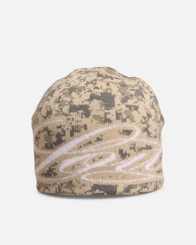 Loiter Skull Knit Beanie Digi Camo sold by Culture Kings