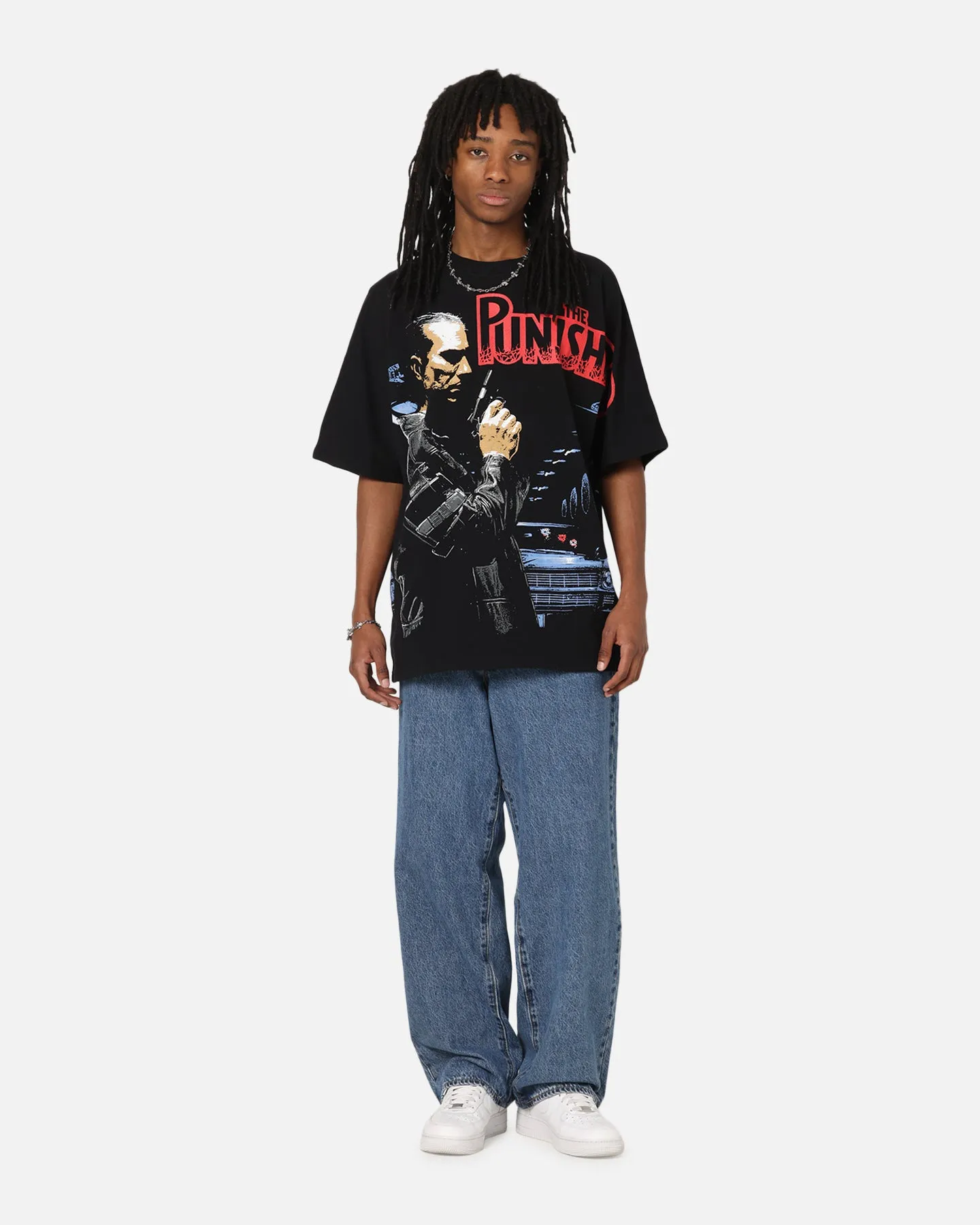 American Thrift Marvel The Punisher All Over Print T-Shirt Black sold by Culture Kings product image thumbnail 3