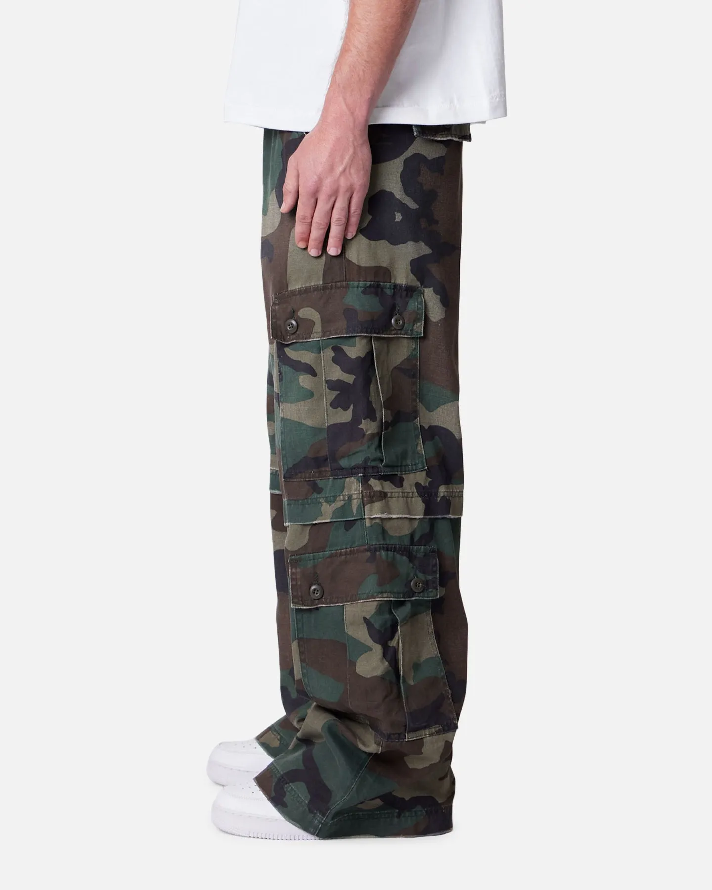 MNML Rave Distressed Cargo Pants Distressed Camo sold by Culture Kings product image thumbnail 3