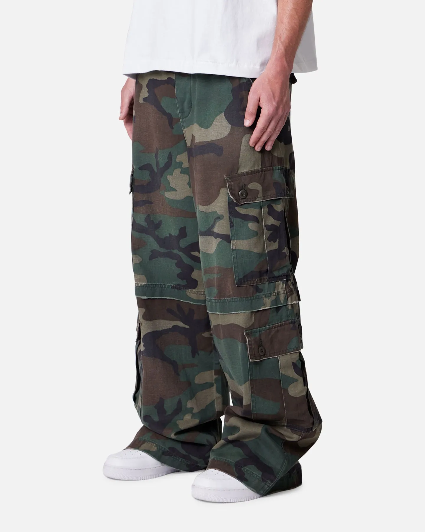 MNML Rave Distressed Cargo Pants Distressed Camo sold by Culture Kings product image thumbnail 2
