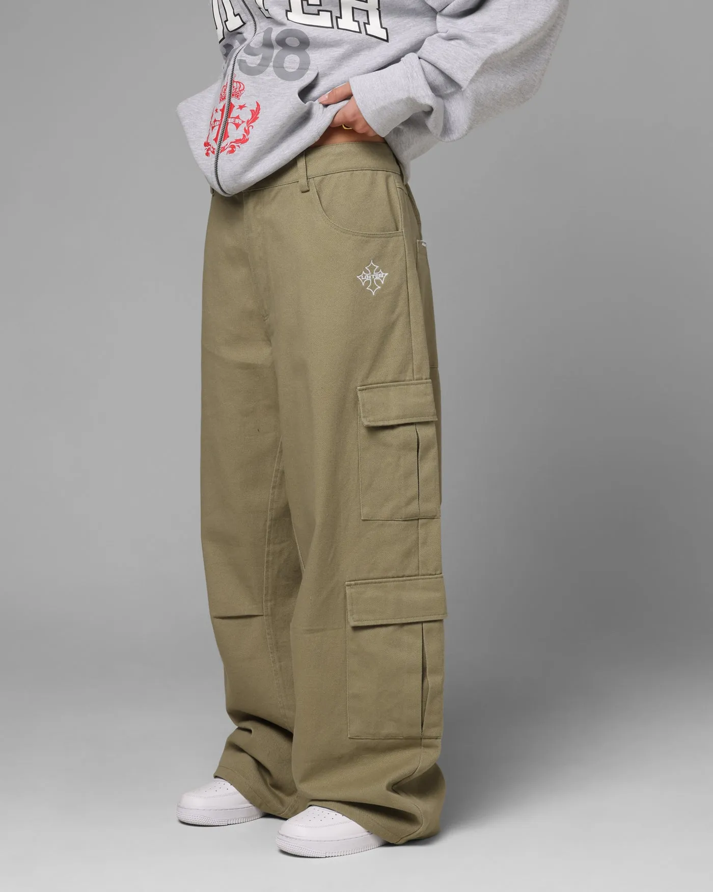 Loiter F-16 Balloon Cargo Pants Khaki sold by Culture Kings