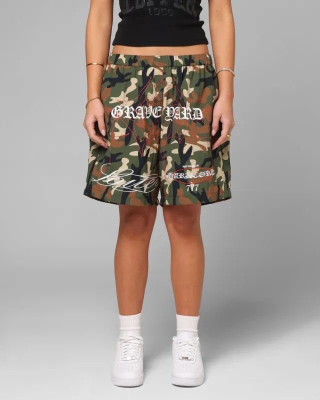 Loiter Hardcore Walk Shorts Camo sold by Culture Kings