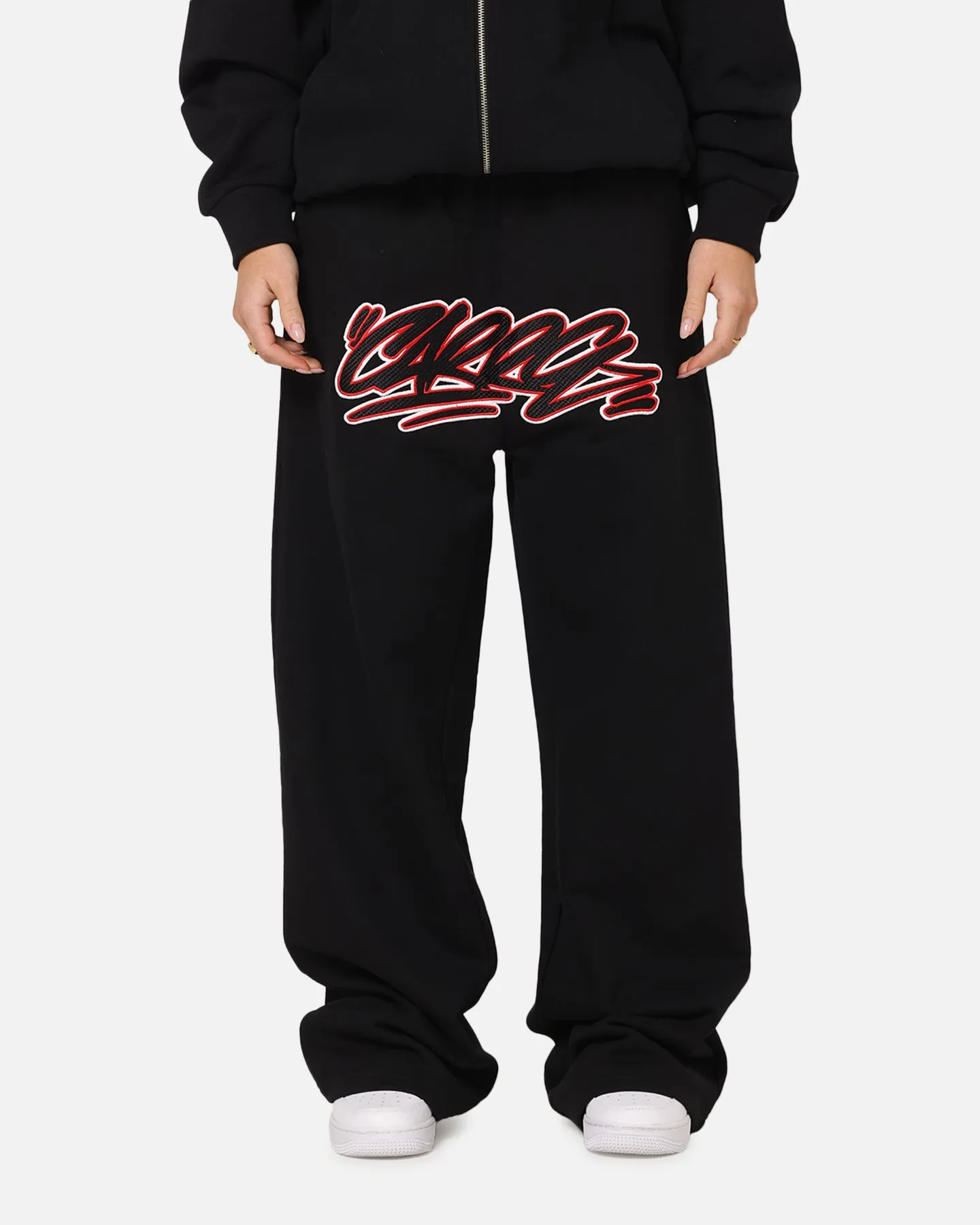 Carre Terrace Trackpants Black sold by Culture Kings