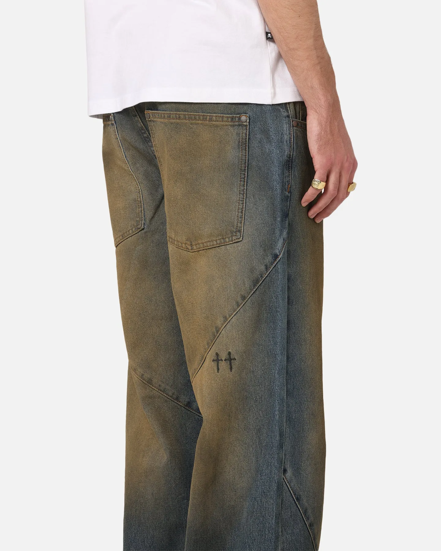 Saint Morta Amplus Dirty Jeans Real Dirty Blue sold by Culture Kings product image thumbnail 3
