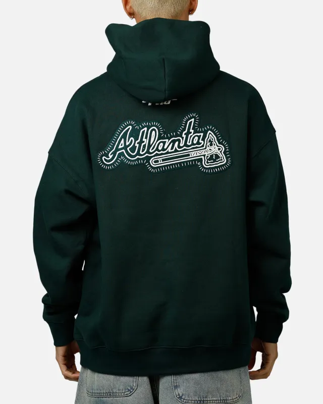 Pro Standard Atlanta Braves Tapestry 2.0 Hoodie Dark Green sold by Culture Kings