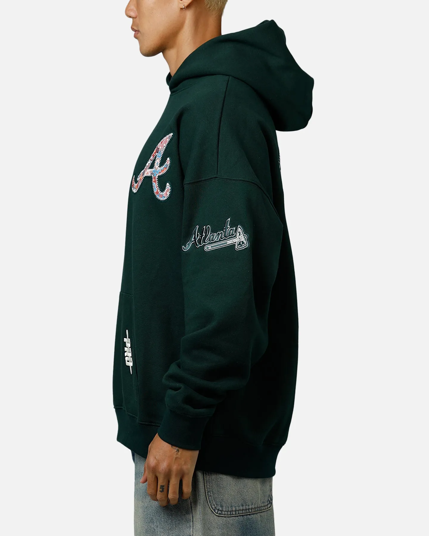 Pro Standard Atlanta Braves Tapestry 2.0 Hoodie Dark Green sold by Culture Kings product image thumbnail 5