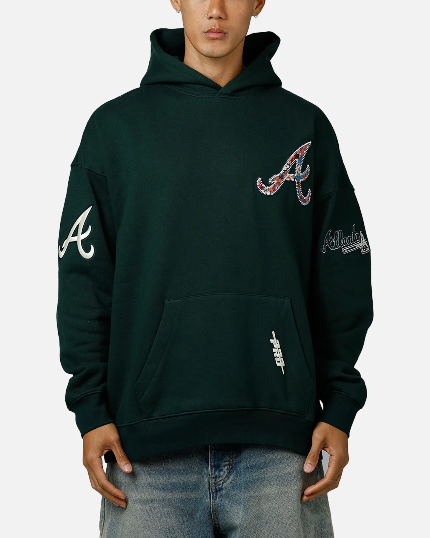 Pro Standard Atlanta Braves Tapestry 2.0 Hoodie Dark Green sold by Culture Kings product image thumbnail 2