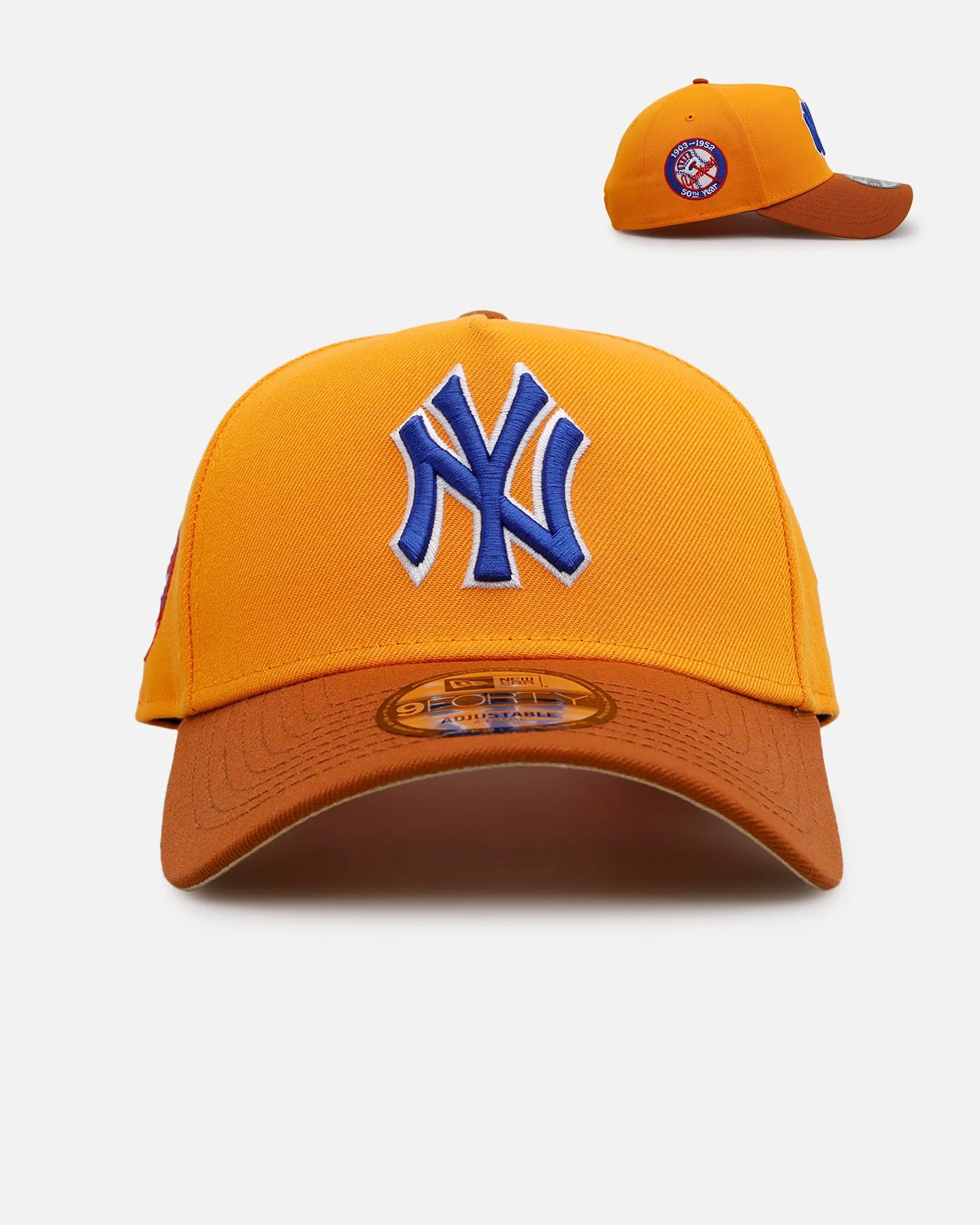 New Era New York Yankees 'Beer' 9FORTY A-Frame Snapback Gold/Brown sold by Culture Kings
