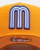 New Era Mexico National Baseball Team 'Beer' 9FORTY A-Frame Snapback Gold/Brown sold by Culture Kings