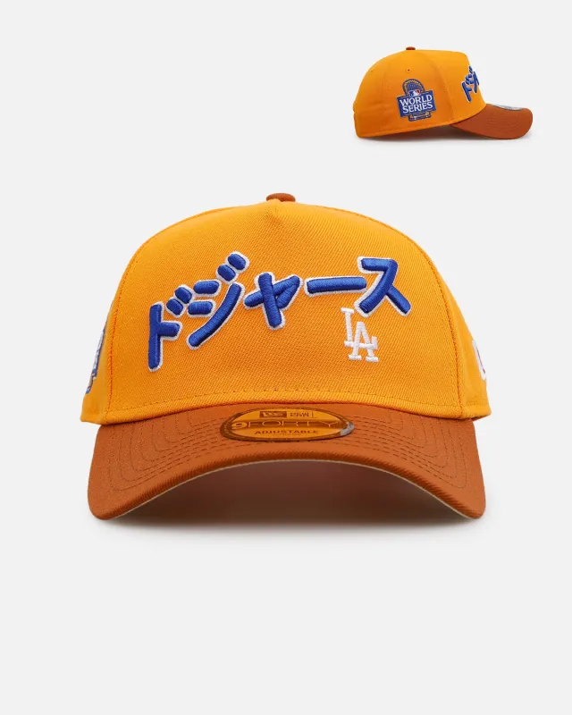 New Era Los Angeles Dodgers 'Beer' 9FORTY A-Frame Snapback Gold/Brown sold by Culture Kings
