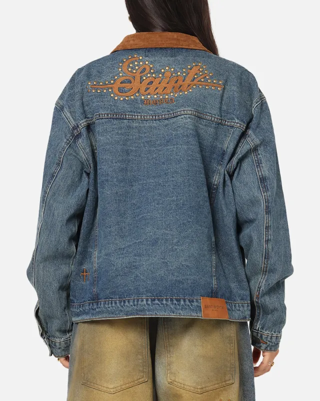 Saint Morta Rodeo Drive Denim Jacket Dirty Blue sold by Culture Kings