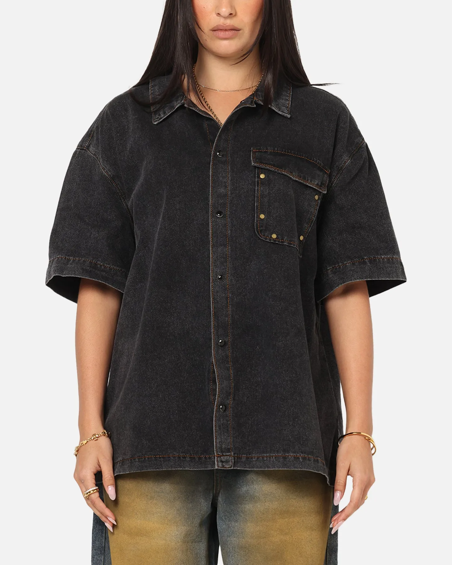 Saint Morta Rodeo Drive Button Up Shirt Black sold by Culture Kings product image thumbnail 2