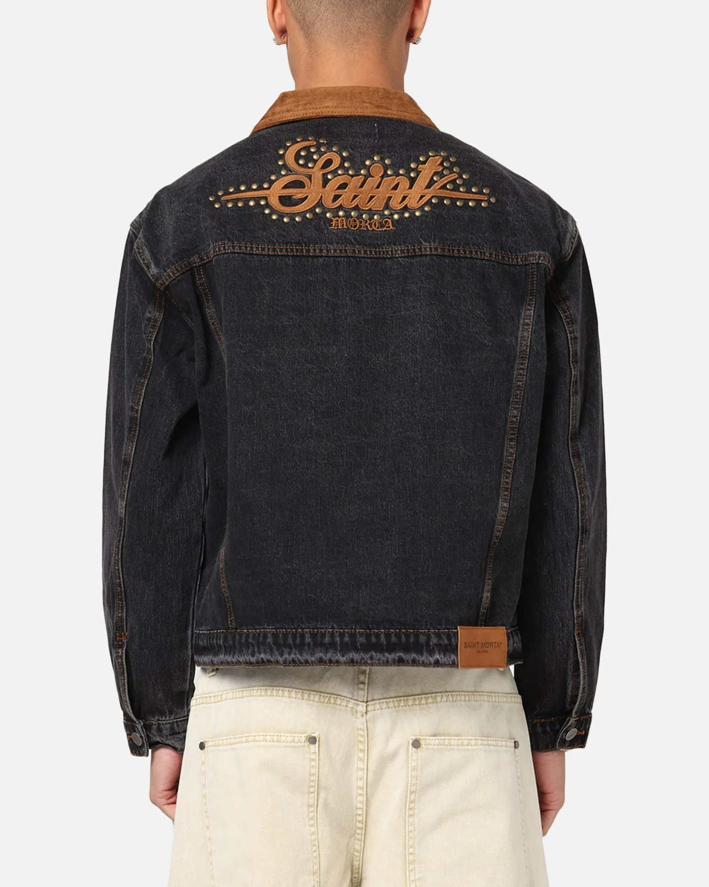 Saint Morta Rodeo Drive Denim Jacket Black Shadow sold by Culture Kings