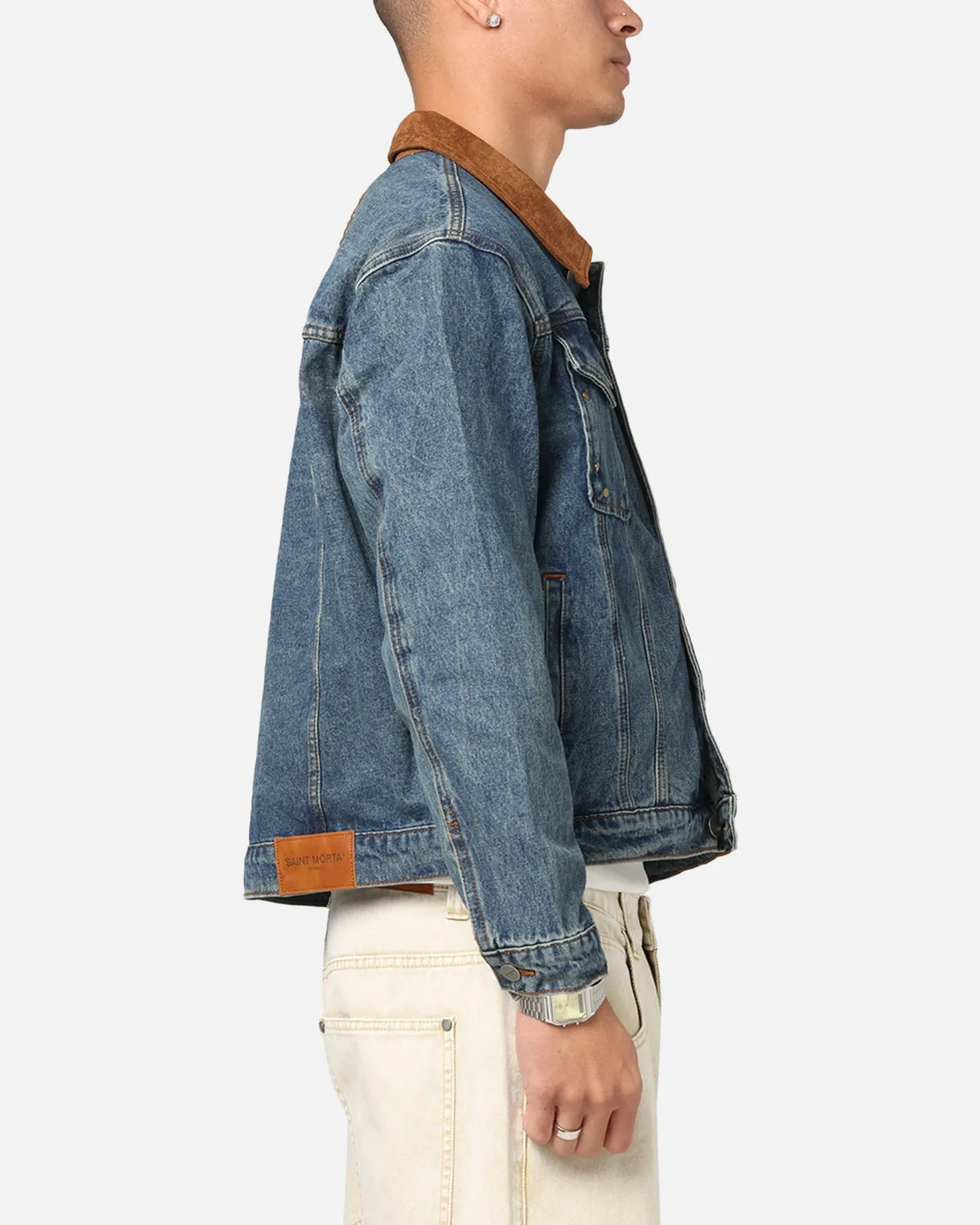 Saint Morta Rodeo Drive Denim Jacket Dirty Blue sold by Culture Kings product image thumbnail 5