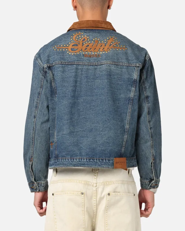 Saint Morta Rodeo Drive Denim Jacket Dirty Blue sold by Culture Kings
