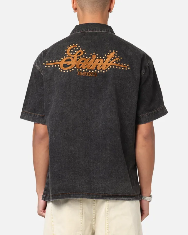 Saint Morta Rodeo Drive Button Up Shirt Black sold by Culture Kings