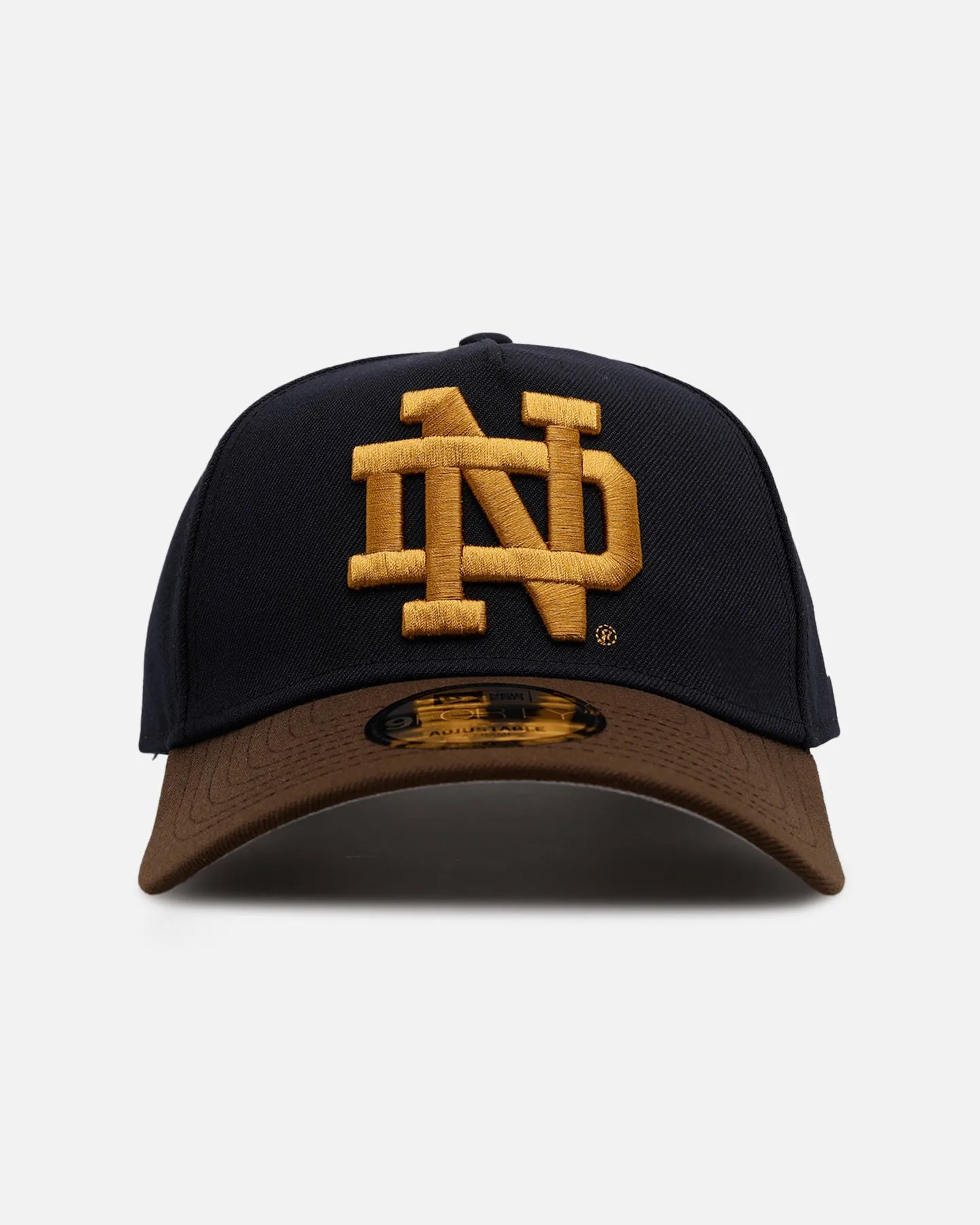 New Era Notre Dame Fighting Irish 'Walnut Visor' 9FORTY A-Frame Snapback Walnut sold by Culture Kings