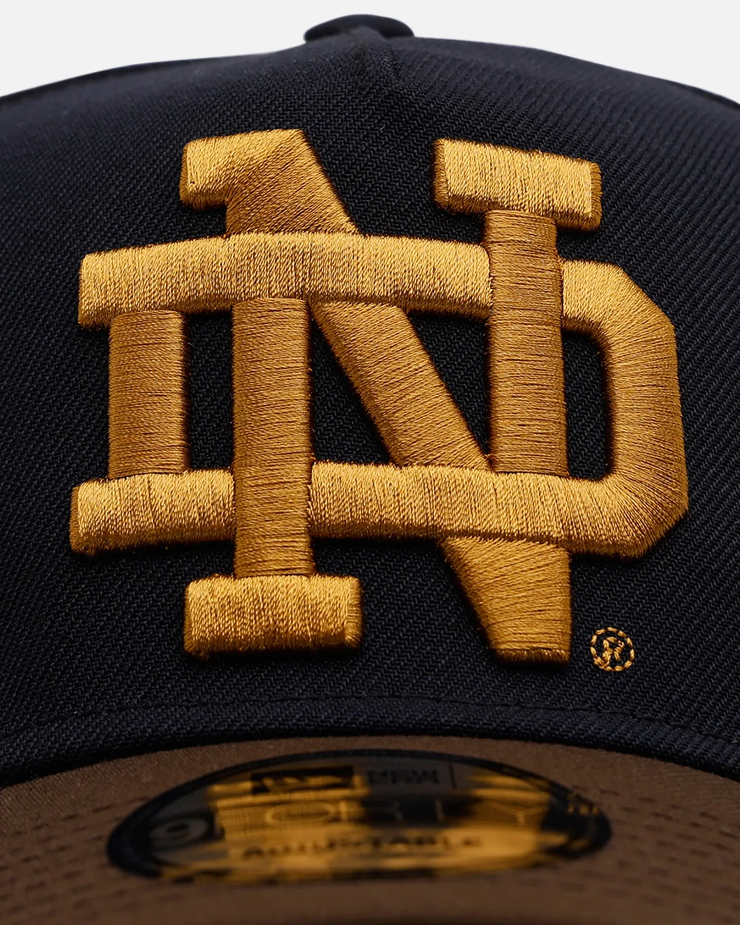 New Era Notre Dame Fighting Irish 'Walnut Visor' 9FORTY A-Frame Snapback Walnut sold by Culture Kings product image thumbnail 5