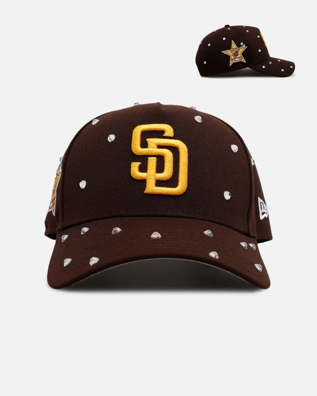 New Era San Diego Padres 'Embellishment' 9FORTY A-Frame Snapback Brown sold by Culture Kings