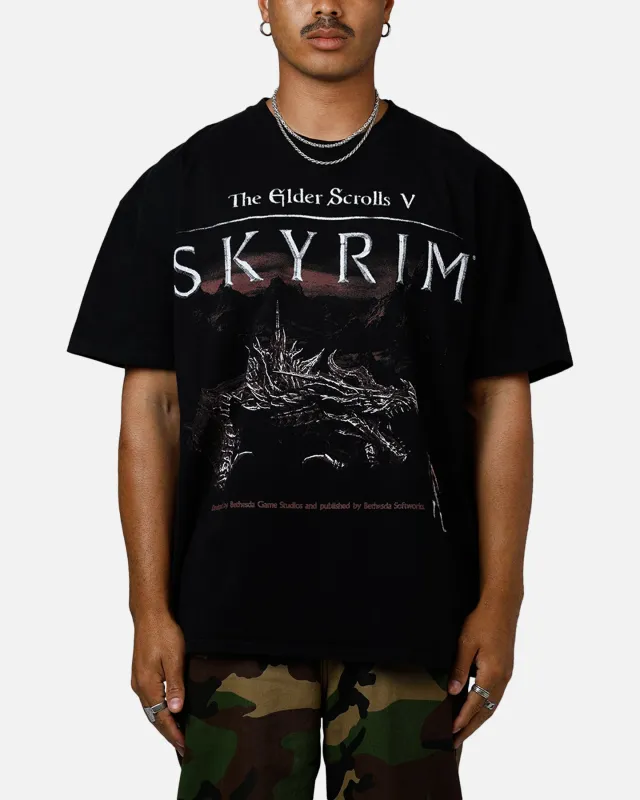 73Studio X The Elder Scrolls V: Skyrim Alduin Vintage T-Shirt Black sold by Culture Kings