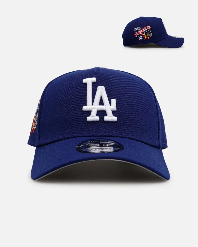 New Era Los Angeles Dodgers 'Ohtani Side Patch' Ohtani 9FORTY A-Frame Snapback Dark Royal sold by Culture Kings