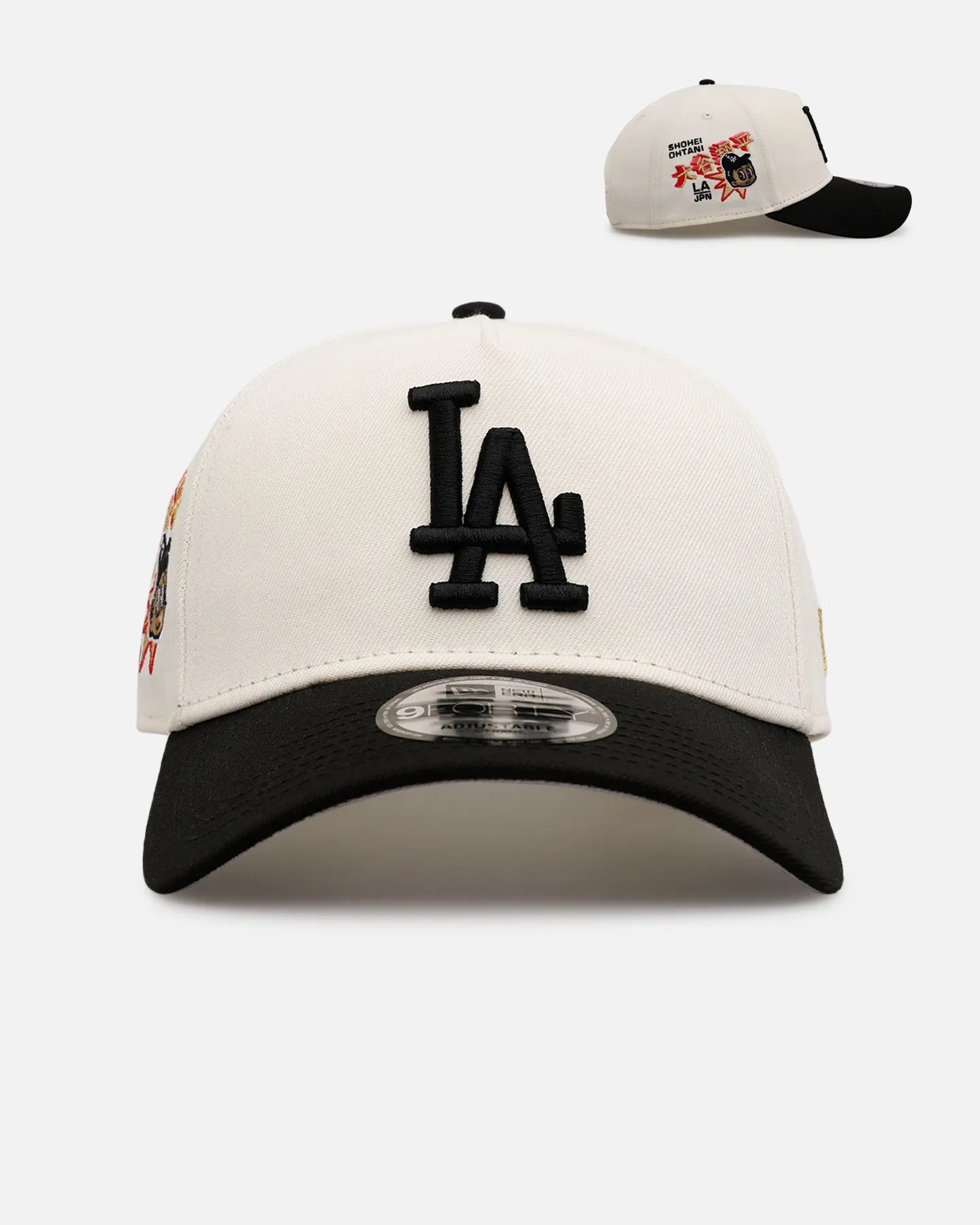 New Era Los Angeles Dodgers 'Ohtani Side Patch' Ohtani 9FORTY A-Frame Snapback Chrome/Black sold by Culture Kings