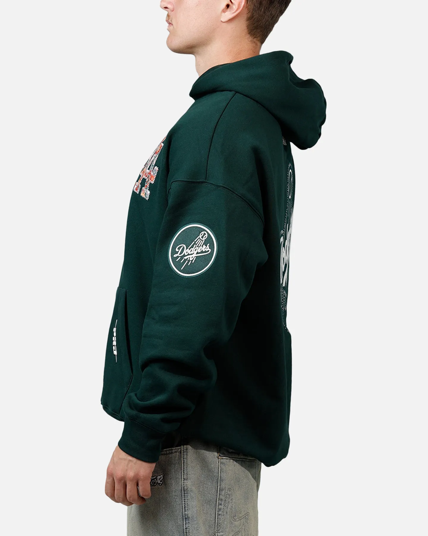 Pro Standard Los Angeles Dodgers Tapestry 2.0 Hoodie Dark Green sold by Culture Kings product image thumbnail 5