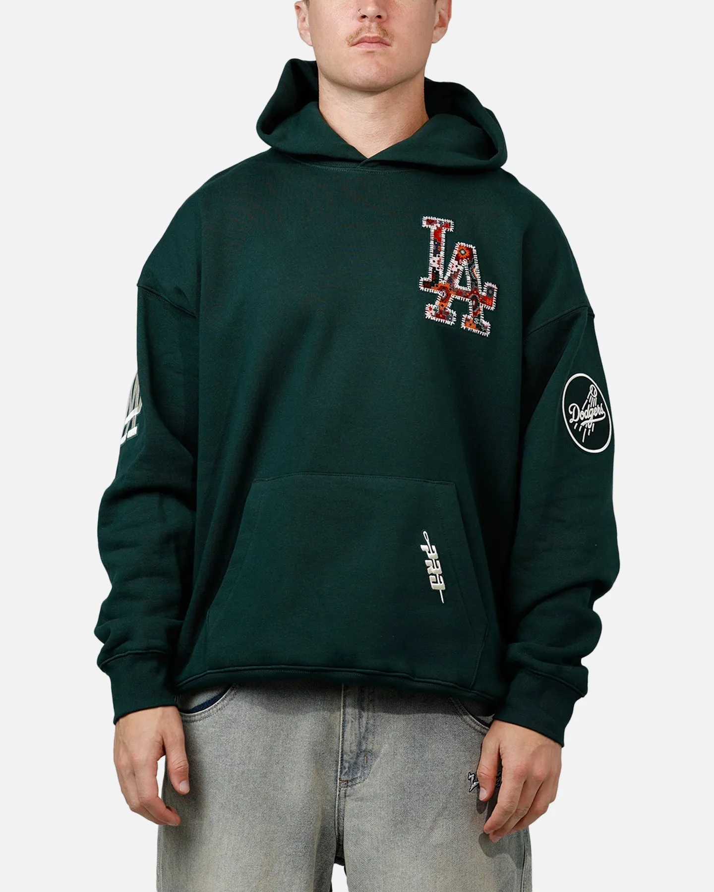 Pro Standard Los Angeles Dodgers Tapestry 2.0 Hoodie Dark Green sold by Culture Kings product image thumbnail 2