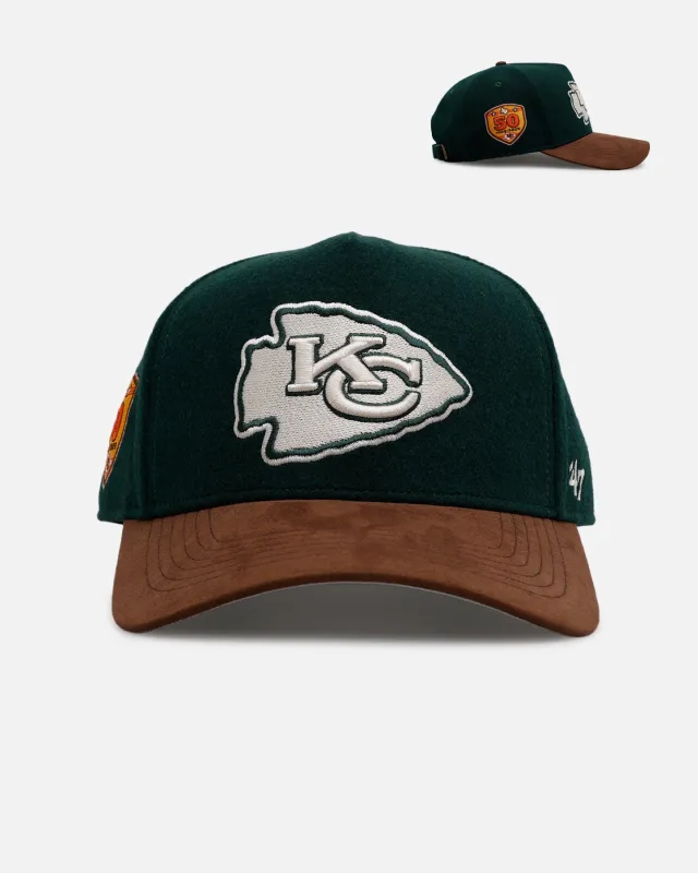 47 Brand Kansas City Chiefs 'Fall Leaves' Clean Up Strapback Green/Brown sold by Culture Kings