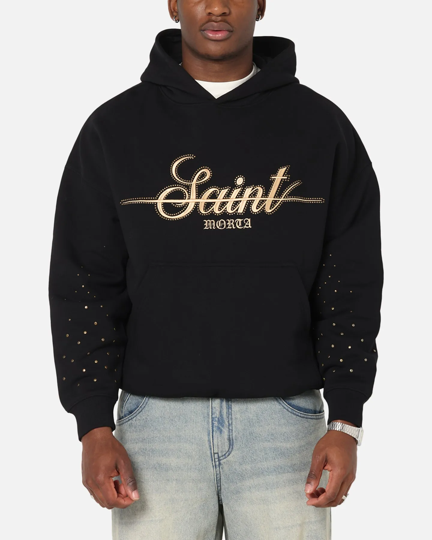 Saint Morta Rodeo Drive Boxy Hoodie Black sold by Culture Kings