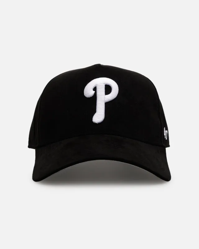 47 Brand Philadelphia Phillies 'Ultrasuede' 47 MVP Strapback Black/White sold by Culture Kings