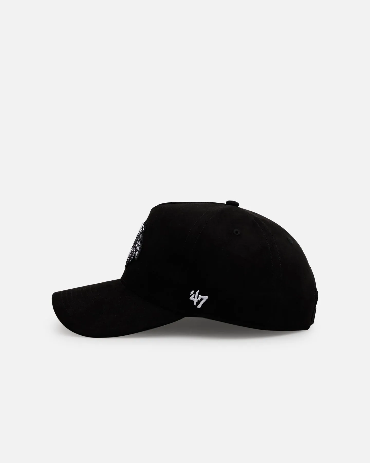 47 Brand Chicago Blackhawks 'Ultrasuede' 47 MVP Strapback Black/White sold by Culture Kings product image thumbnail 5