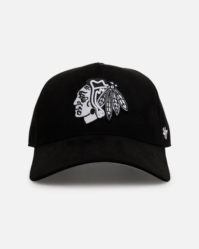 47 Brand Chicago Blackhawks 'Ultrasuede' 47 MVP Strapback Black/White sold by Culture Kings
