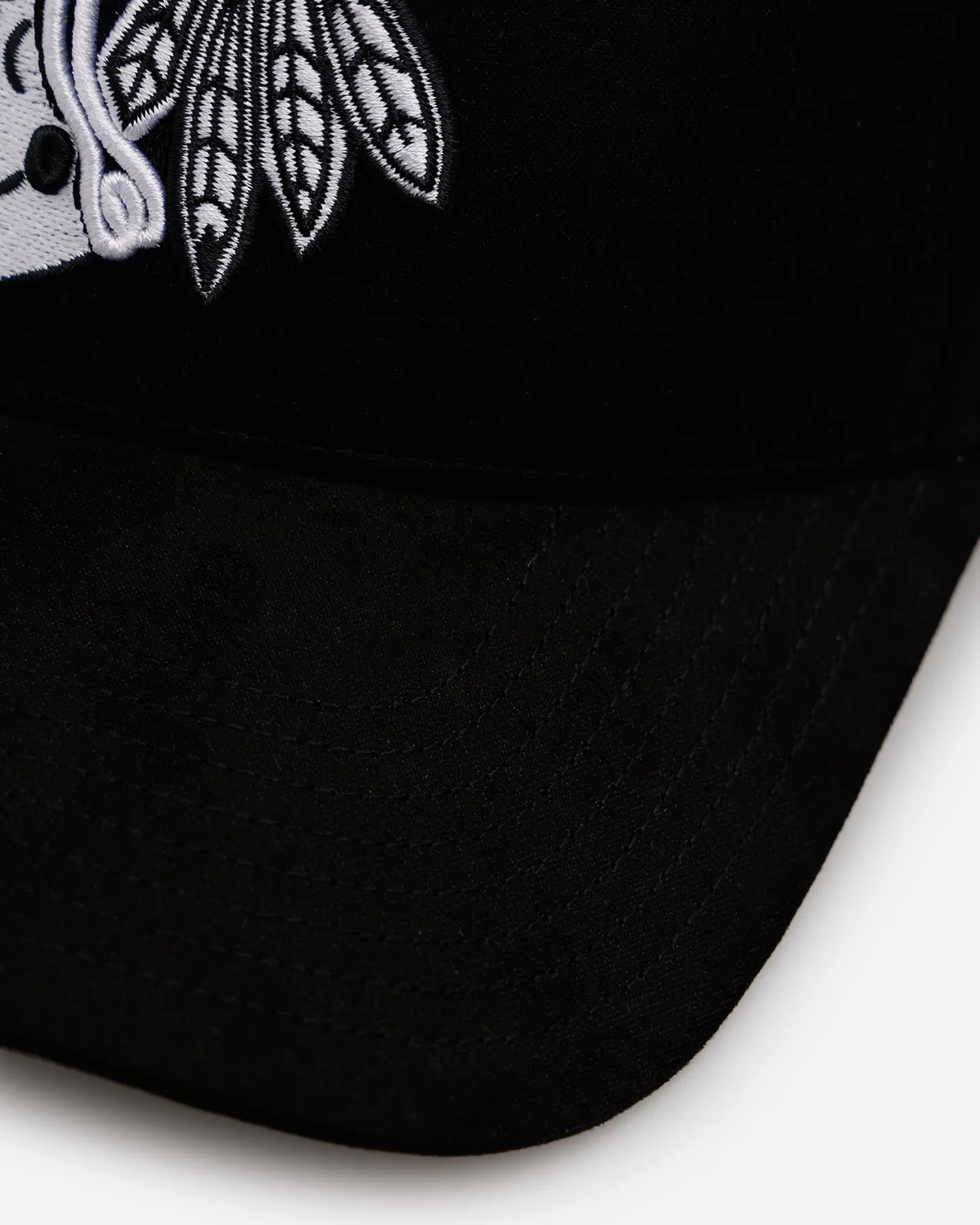 47 Brand Chicago Blackhawks 'Ultrasuede' 47 MVP Strapback Black/White sold by Culture Kings product image thumbnail 2