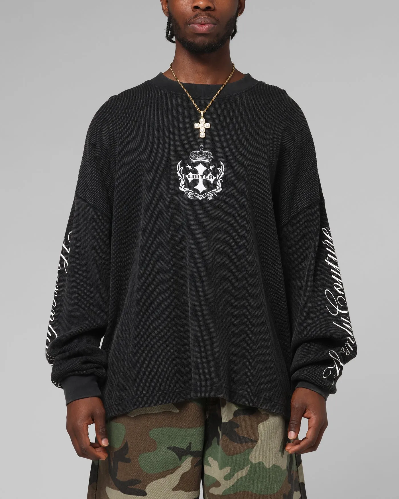 Loiter Purity Thermal Long Sleeve T-Shirt Black sold by Culture Kings