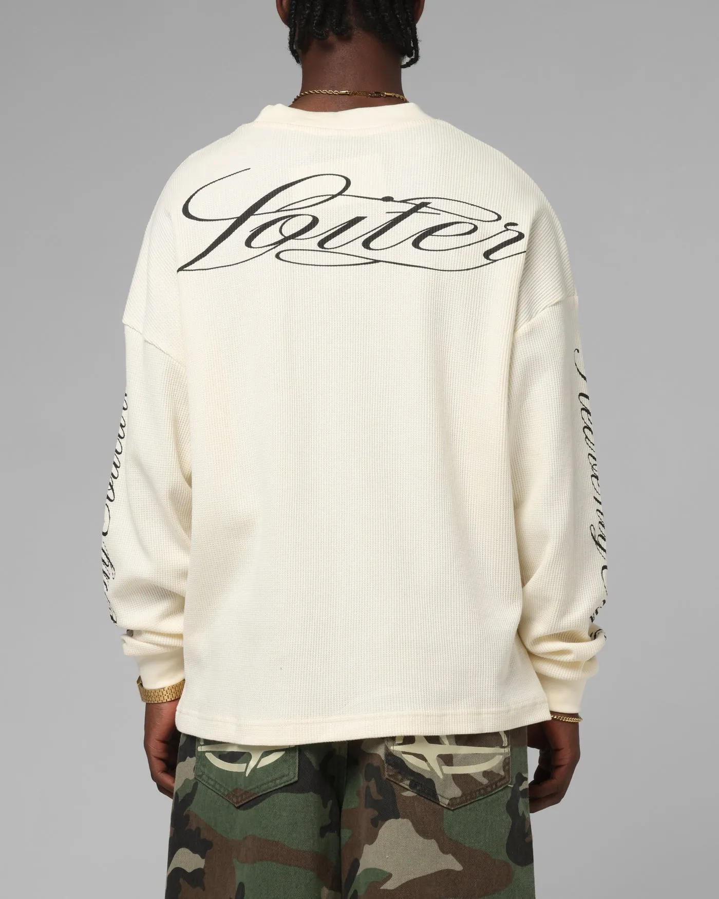 Loiter Purity Thermal Long Sleeve T-Shirt Off White sold by Culture Kings product image thumbnail 2