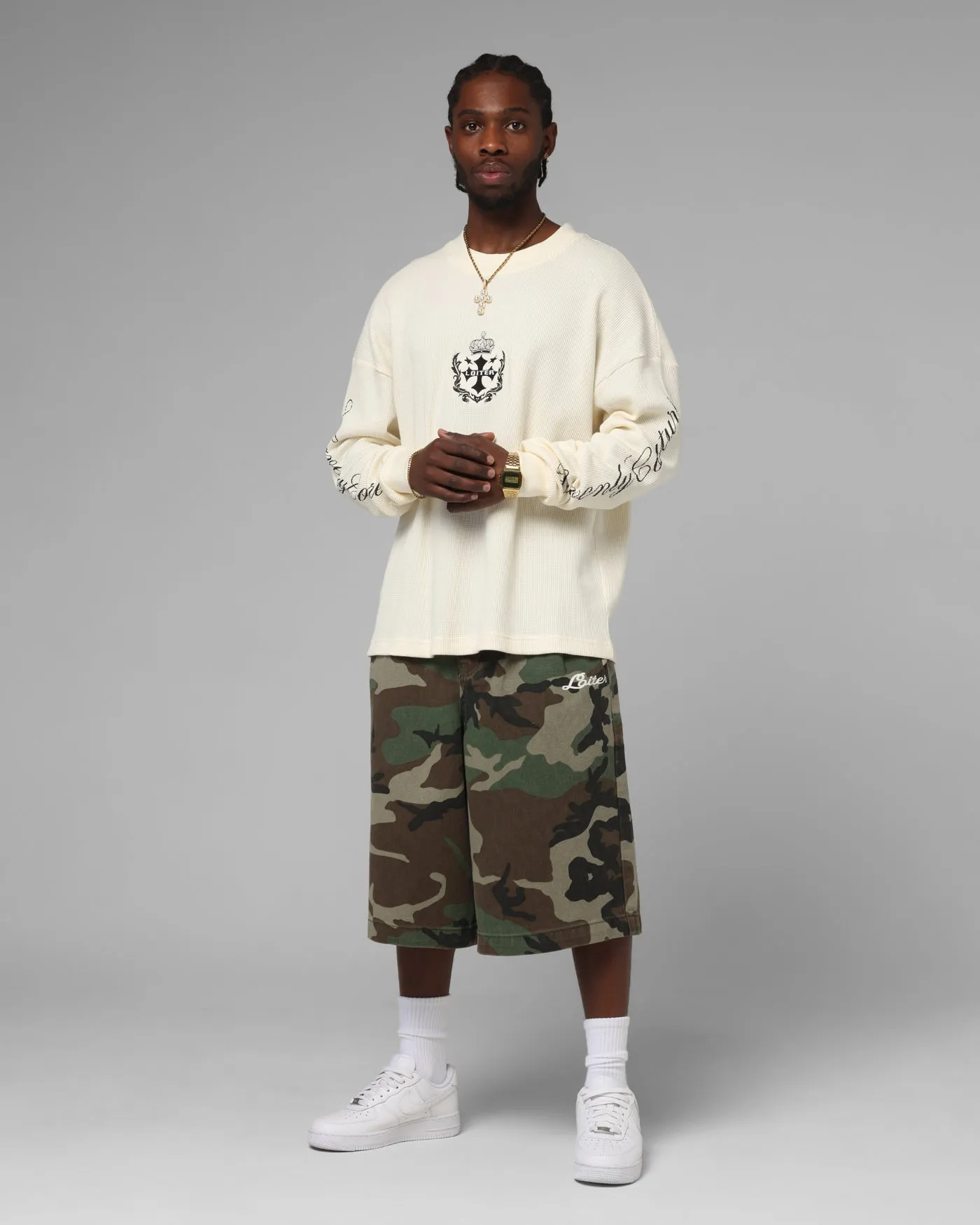 Loiter Purity Thermal Long Sleeve T-Shirt Off White sold by Culture Kings product image thumbnail 3