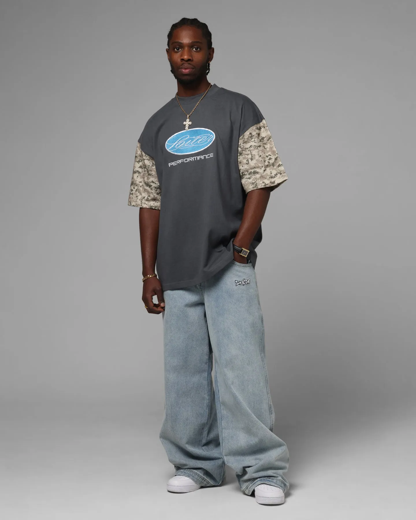 Loiter Rodeo T-Shirt Black/Camo sold by Culture Kings product image thumbnail 3