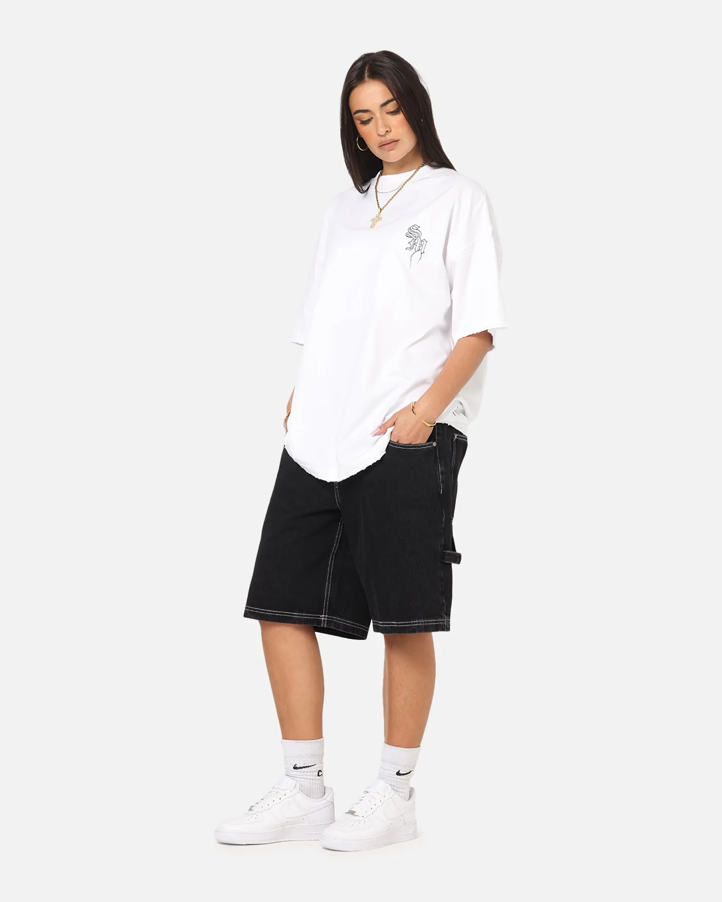 Saint Morta Fray Boxy T-Shirt White sold by Culture Kings product image thumbnail 2