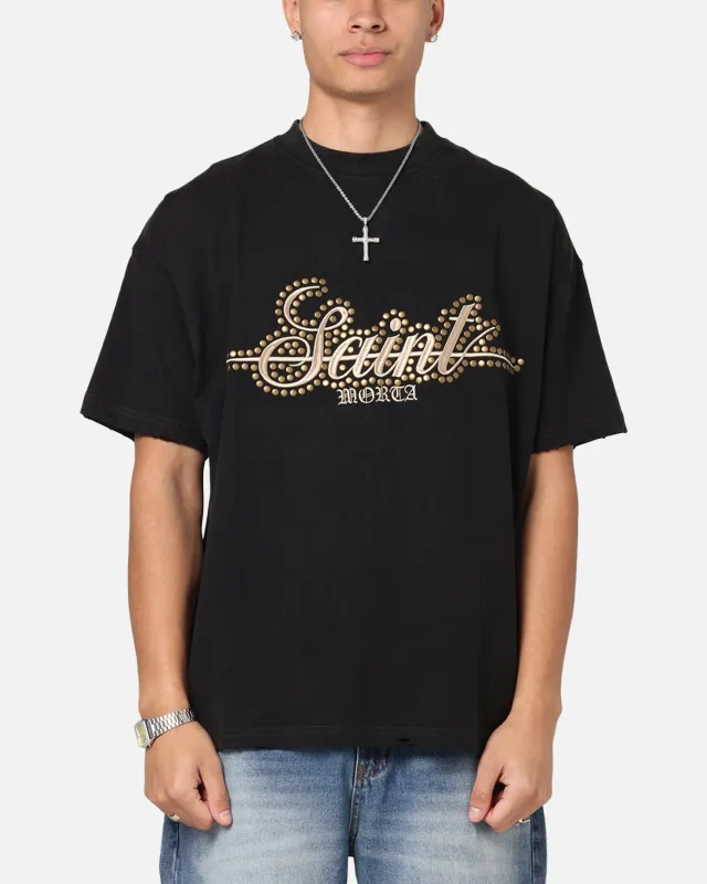 Saint Morta Rodeo Drive Boxy T-Shirt Black/Brown sold by Culture Kings