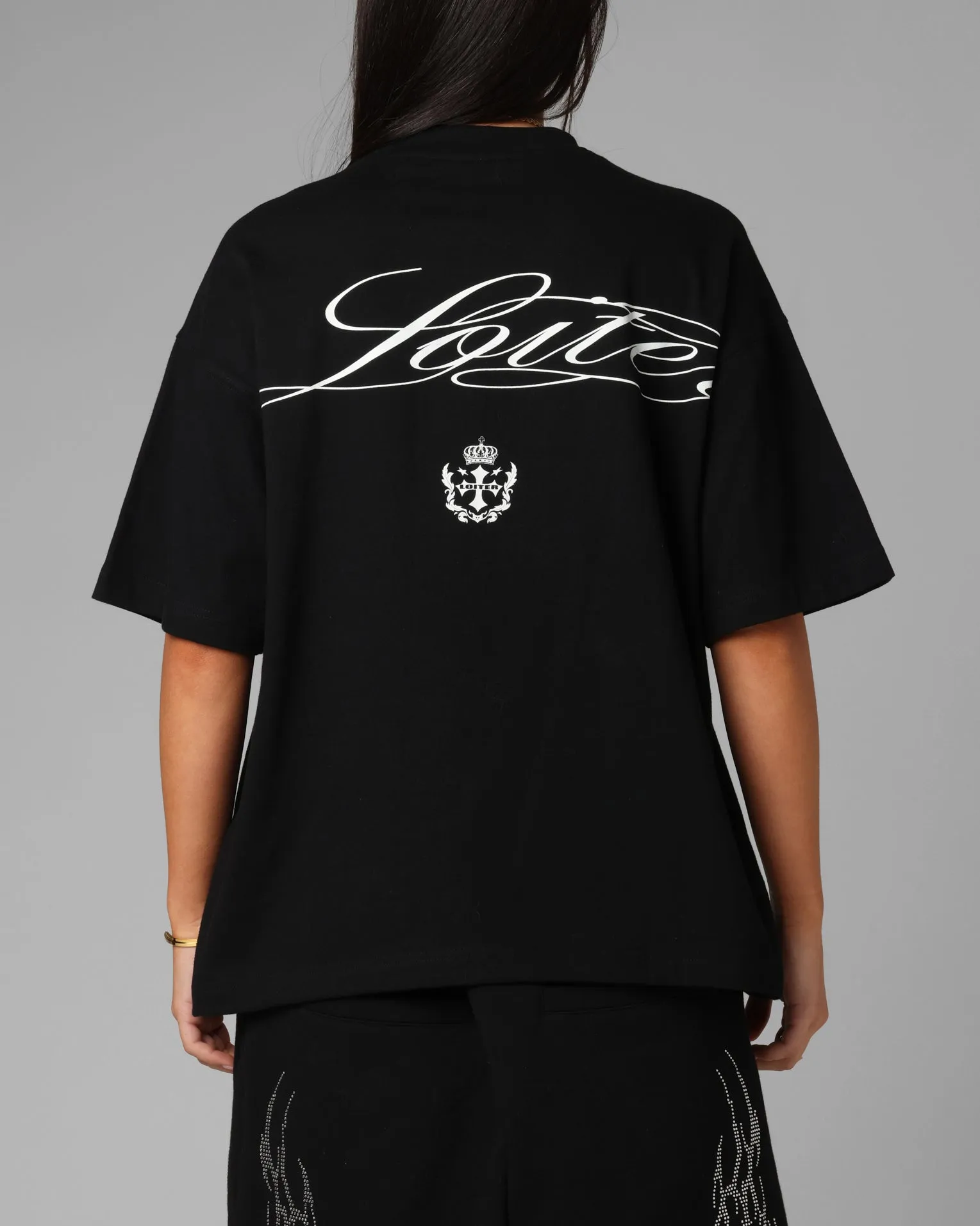 Loiter Drop Out Vintage T-Shirt Black sold by Culture Kings product image thumbnail 2