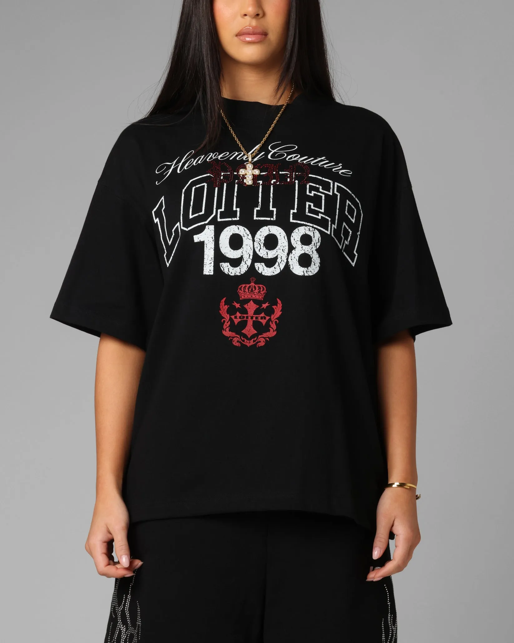Loiter Drop Out Vintage T-Shirt Black sold by Culture Kings