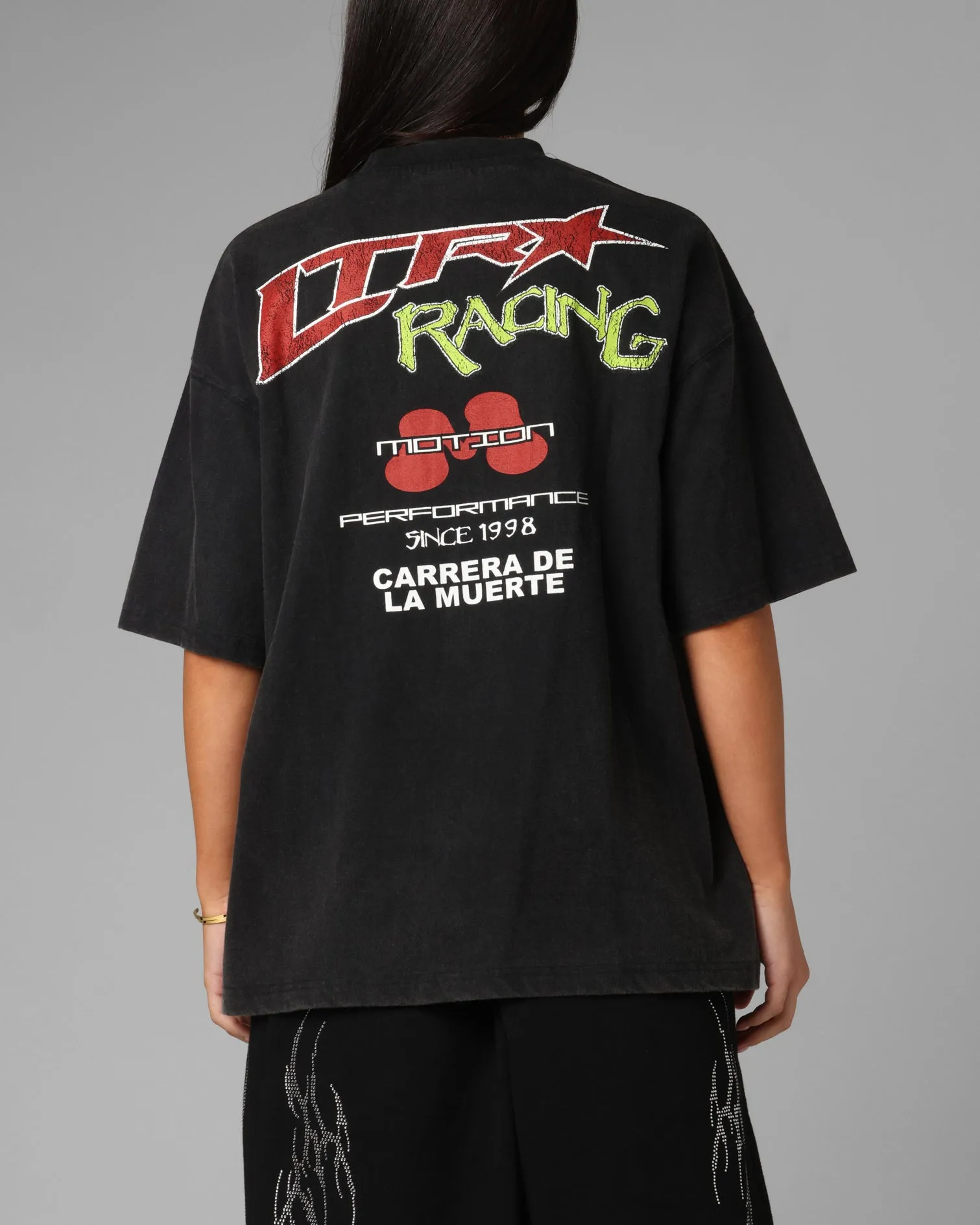 Loiter Racing Premium T-Shirt Charcoal sold by Culture Kings product image thumbnail 2