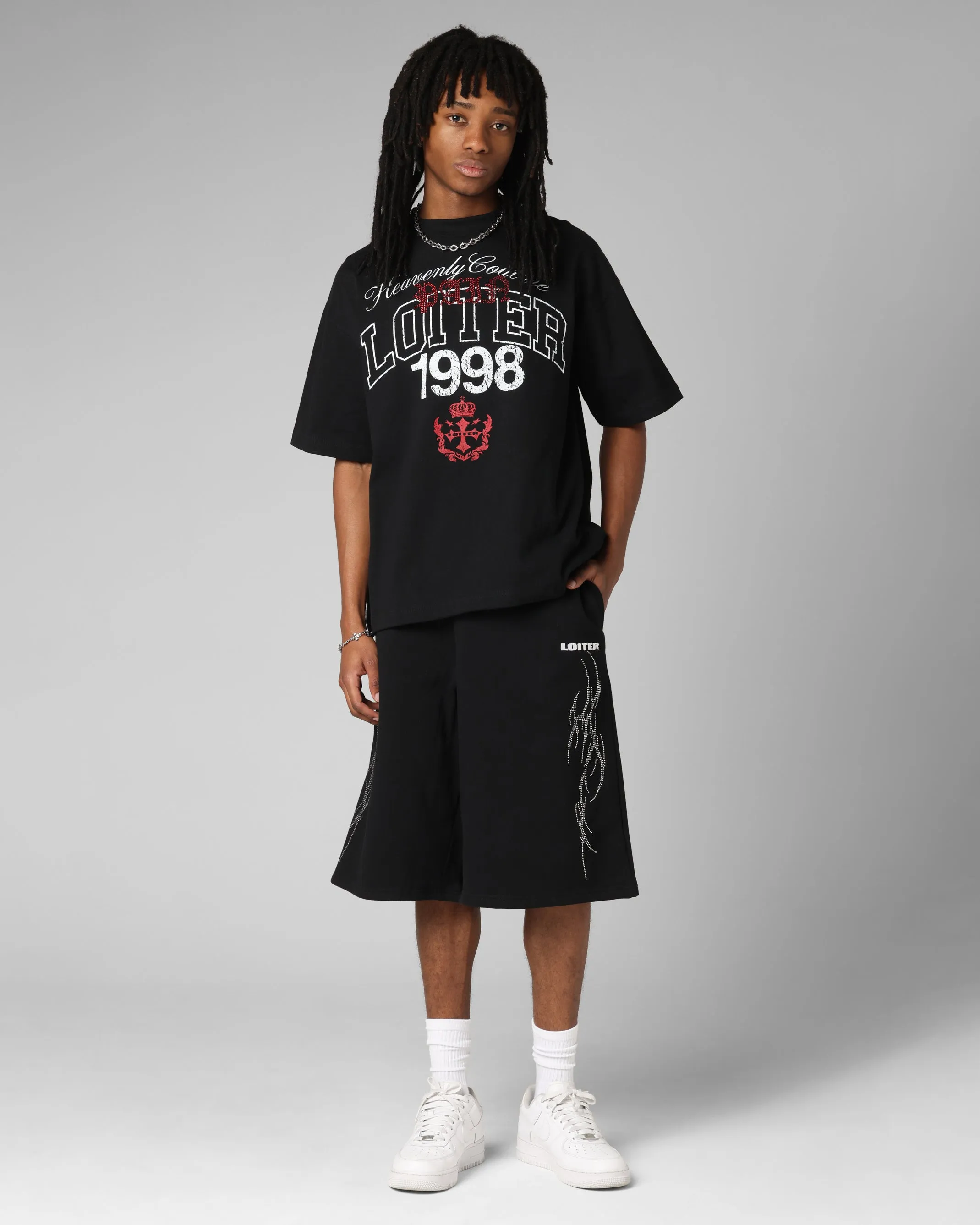 Loiter Drop Out Vintage T-Shirt Black sold by Culture Kings product image thumbnail 3