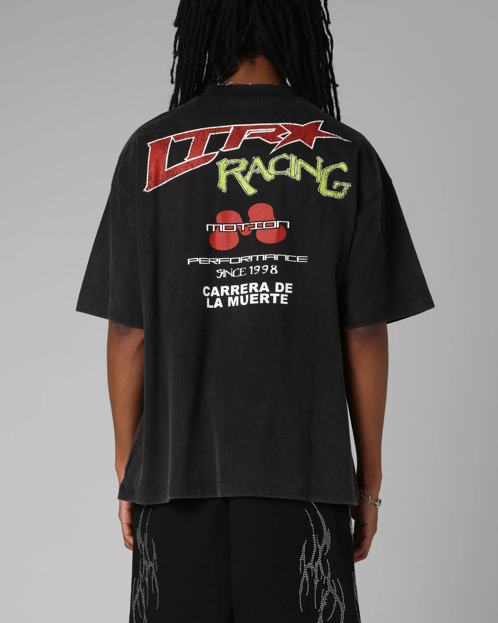 Loiter Racing Premium T-Shirt Charcoal sold by Culture Kings product image thumbnail 2